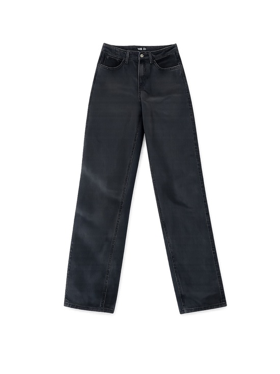 Wild Fable Denim - Women's Wild Fable Black Mid-Rise 90s Relaxed Straight Jeans Size 8
008